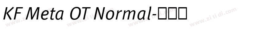 KF Meta OT Normal字体转换